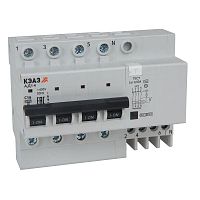 Выключатель автоматический дифференциального тока с защитой от сверхтоков 4п C16 30мА 4.5кА АД14-42C16-АC-УХЛ4 | код.318384 | КЭАЗ